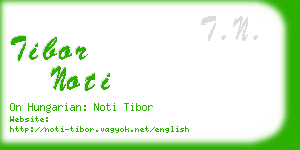 tibor noti business card